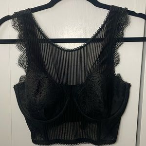 Victoria’s Secret dream angels lined demi bra corset top